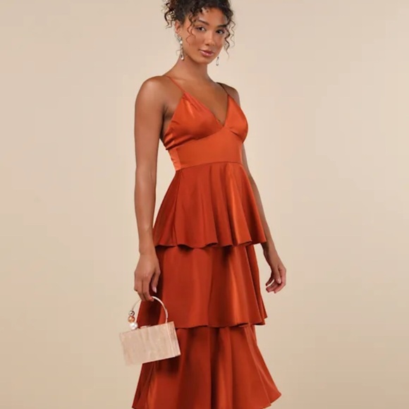 Lulu's Rust Dress - Picture 3 of 3